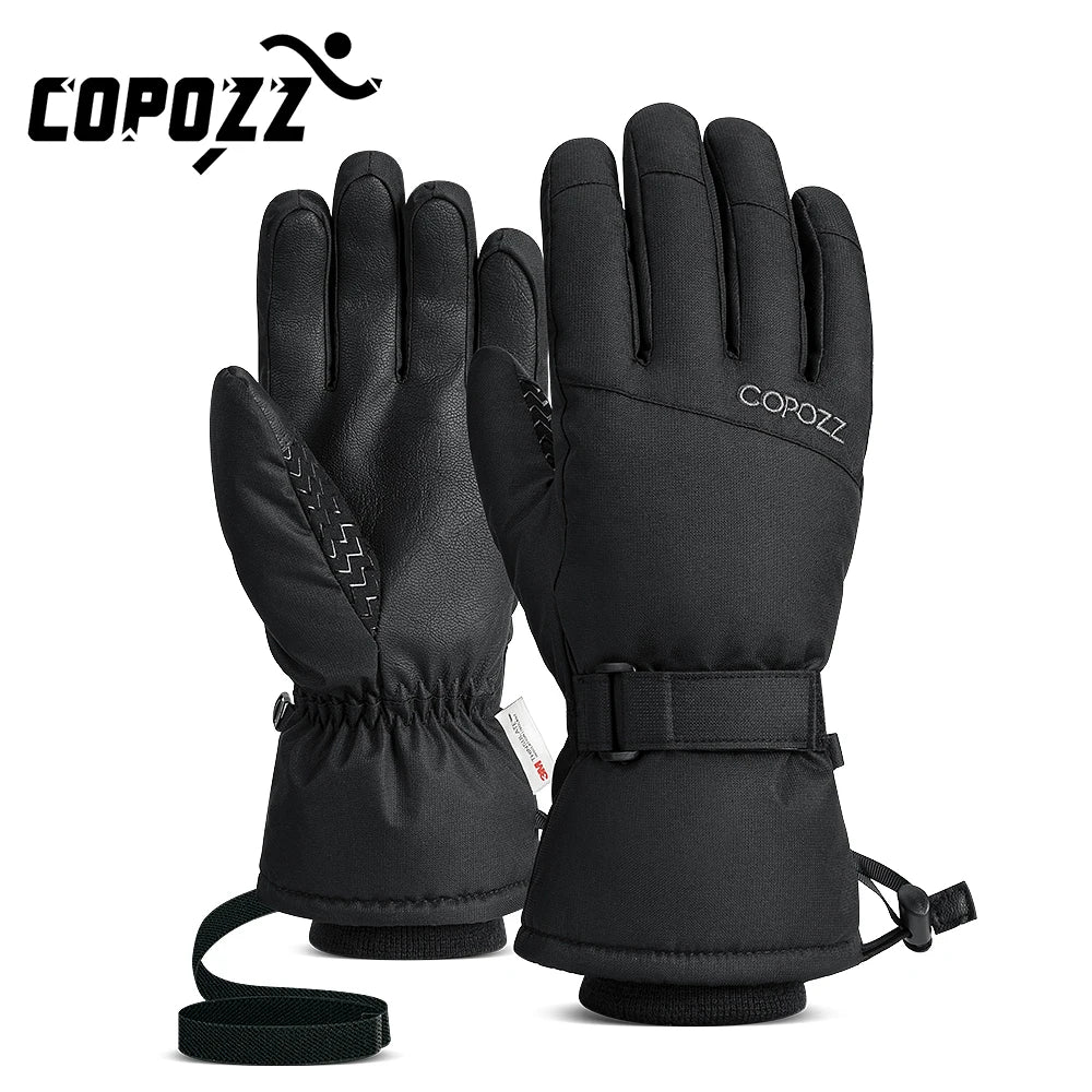 Copozz Ski & Snowboard Gloves – Waterproof Winter Gloves for Men & Women