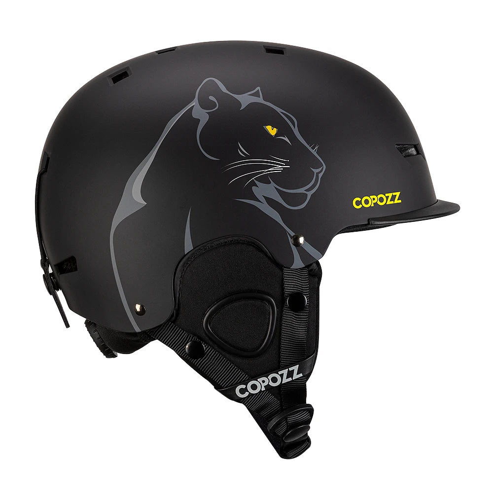 COPOZZ Cartoon Ski Helmet – Half-Cover Safety Helmet for Adults & Kids