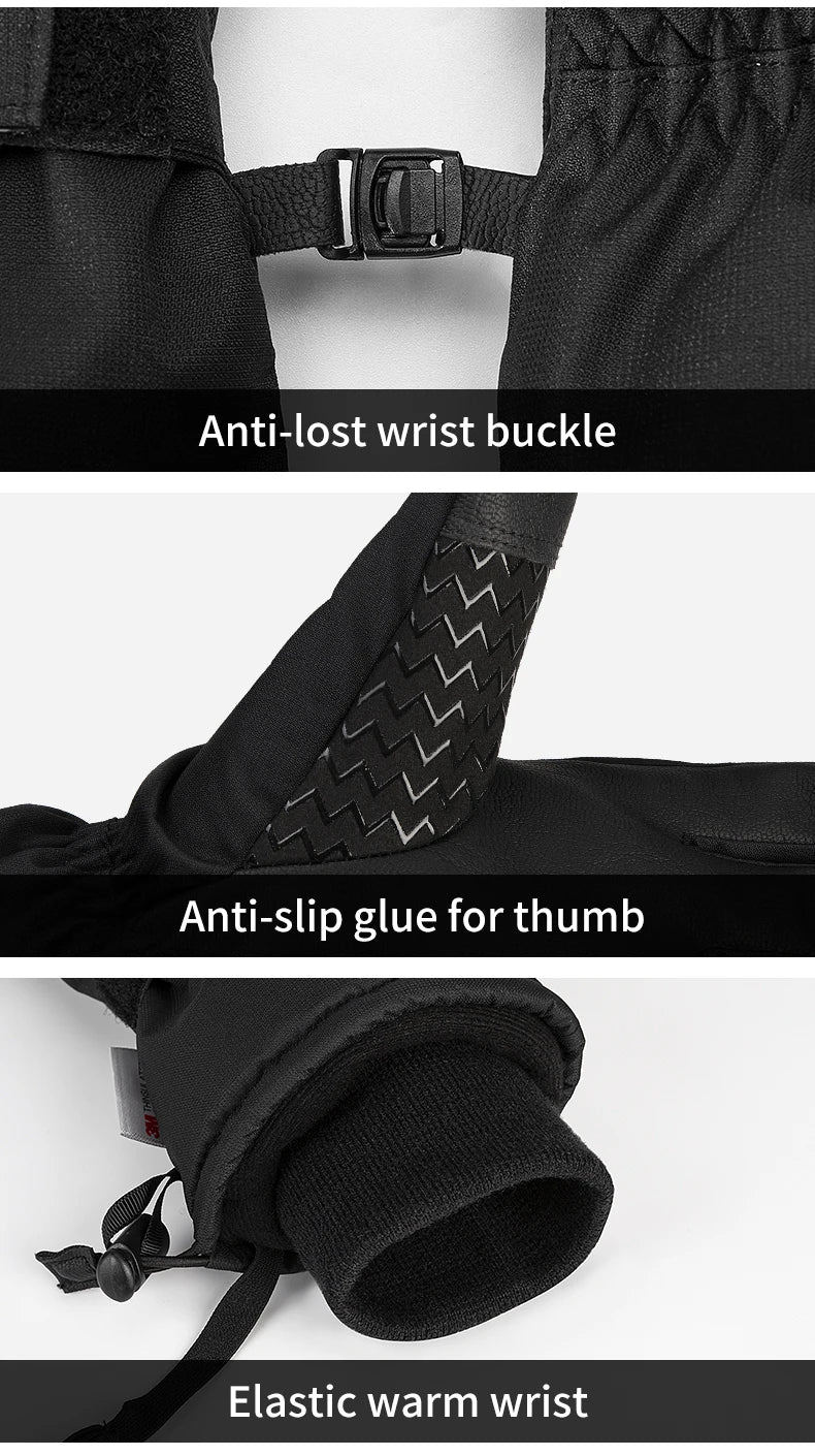 Copozz Ski & Snowboard Gloves – Waterproof Winter Gloves for Men & Women