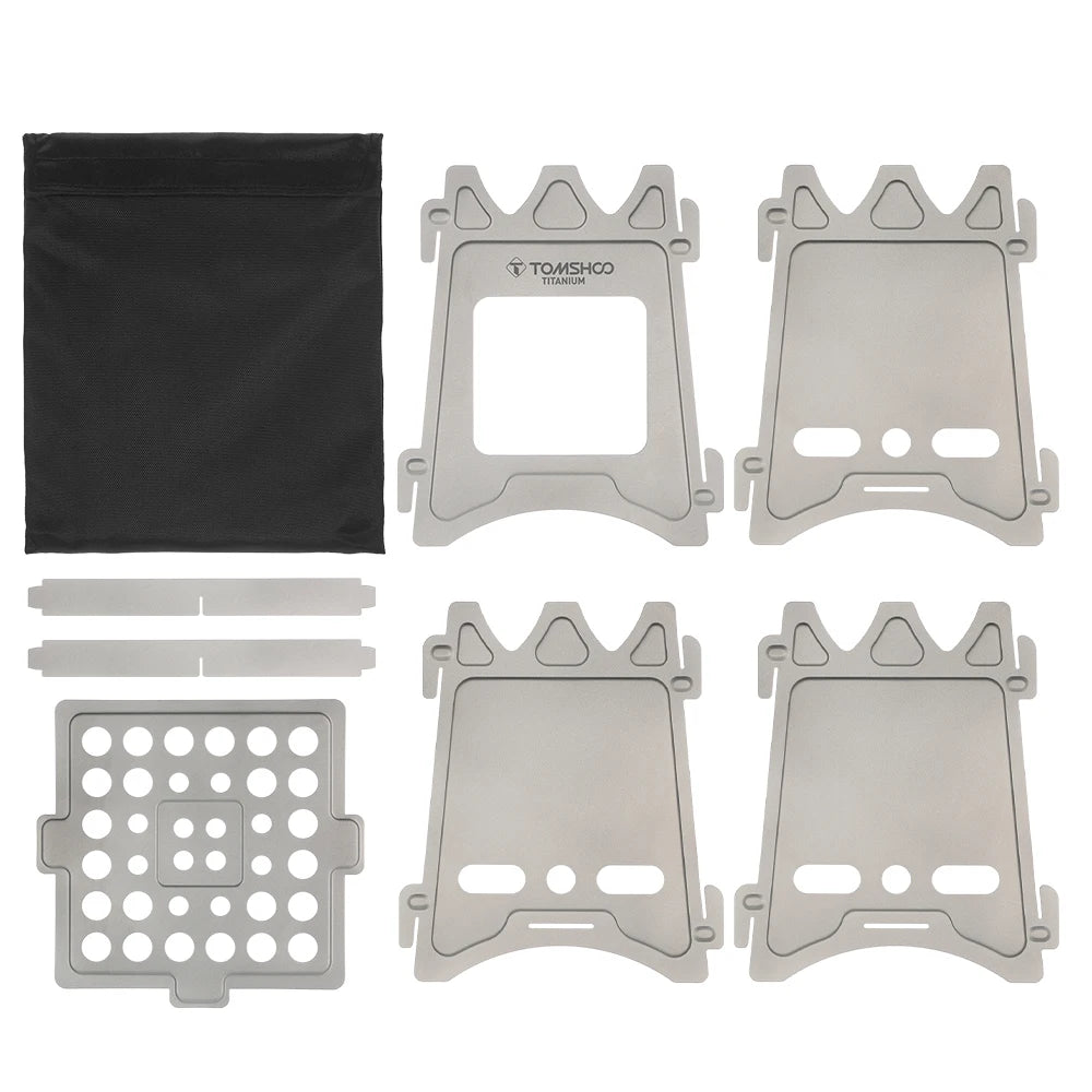 Tomshoo Titanium Wood Stove – Portable Folding Camping Burner