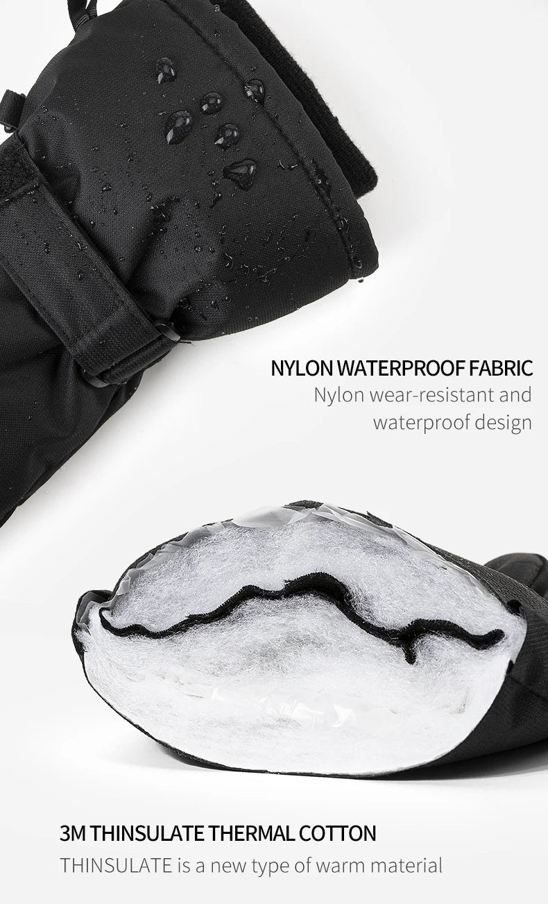 Copozz Ski & Snowboard Gloves – Waterproof Winter Gloves for Men & Women