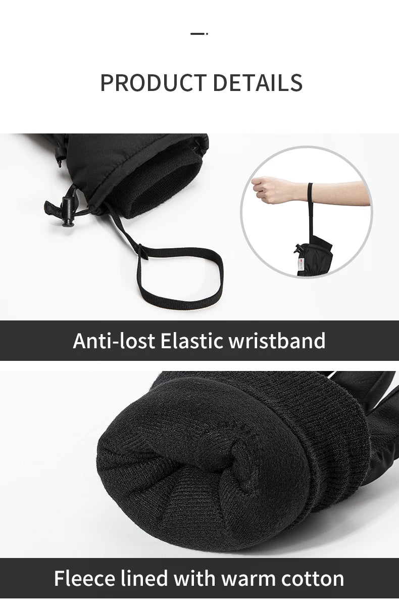 Copozz Ski & Snowboard Gloves – Waterproof Winter Gloves for Men & Women