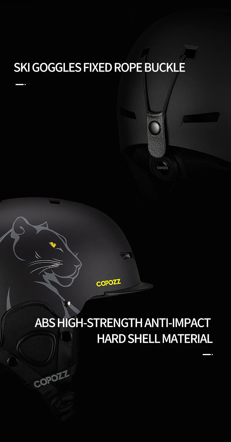 COPOZZ Cartoon Ski Helmet – Half-Cover Safety Helmet for Adults & Kids