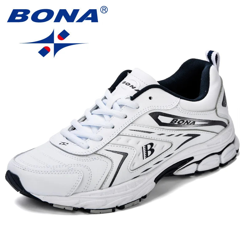 BONA Men’s Casual Shoes – Breathable Microfiber Sneakers, Trendy Outdoor Flats