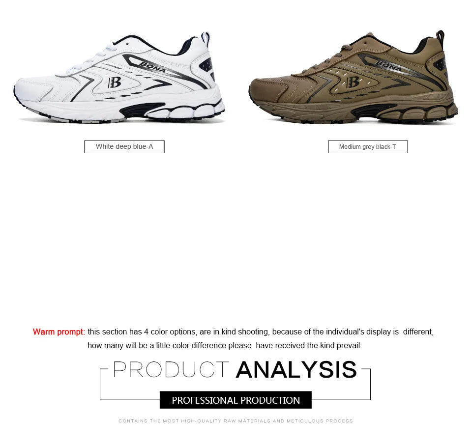 BONA Men’s Casual Shoes – Breathable Microfiber Sneakers, Trendy Outdoor Flats