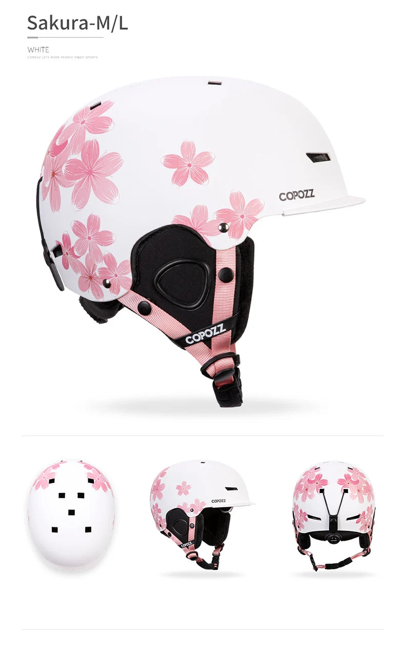 COPOZZ Cartoon Ski Helmet – Half-Cover Safety Helmet for Adults & Kids