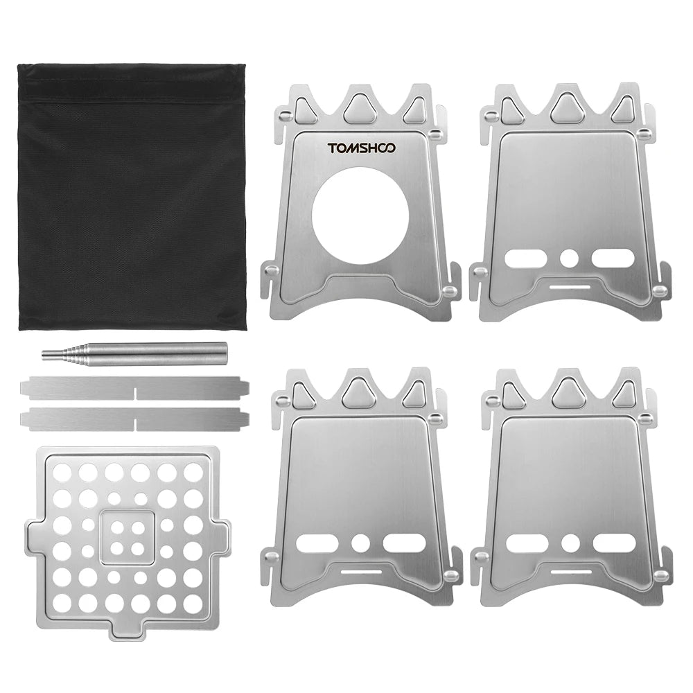 Tomshoo Titanium Wood Stove – Portable Folding Camping Burner