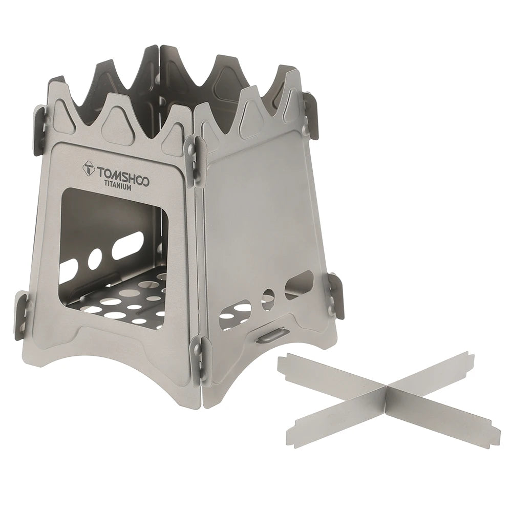 Tomshoo Titanium Wood Stove – Portable Folding Camping Burner