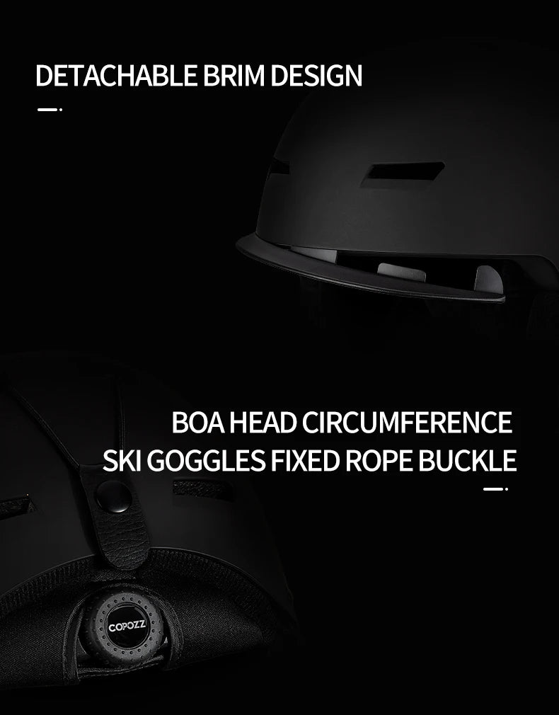 COPOZZ Cartoon Ski Helmet – Half-Cover Safety Helmet for Adults & Kids