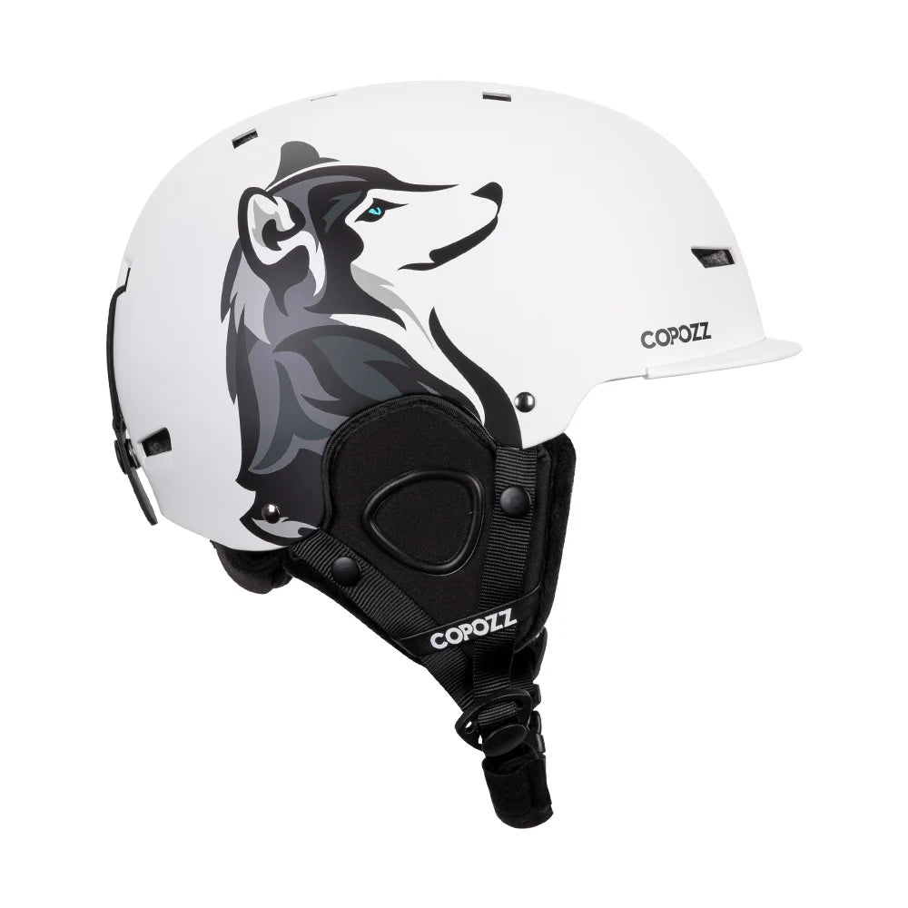 COPOZZ Cartoon Ski Helmet – Half-Cover Safety Helmet for Adults & Kids