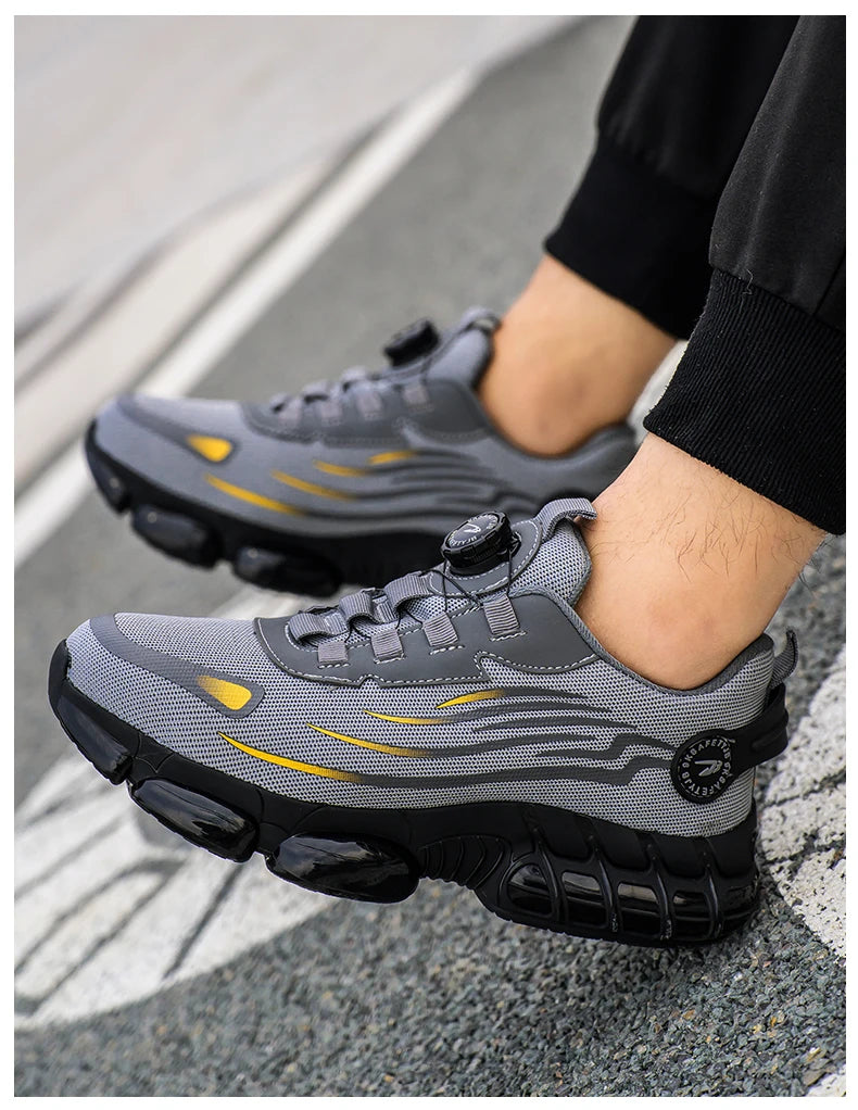 Breathable Anti-Smash Labour Shoes – Lace-Free Soft Sole Safety Footwear