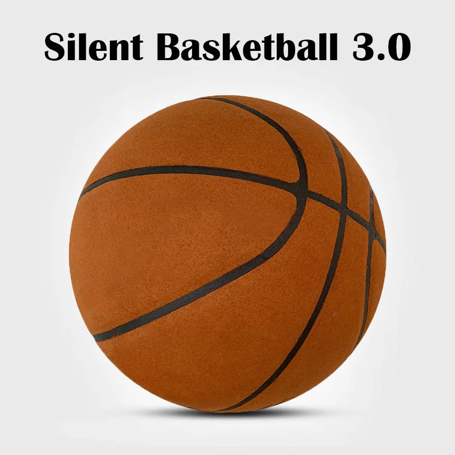 Silent Basketball – Airless Foam Indoor Training Ball, Quiet Dribbling, Size 5/6/7