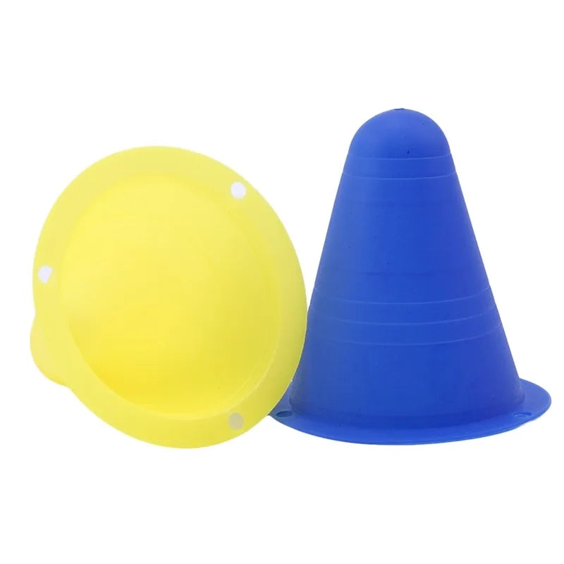 10PCS Football Training Marker Cones – Sports Practice Equipment