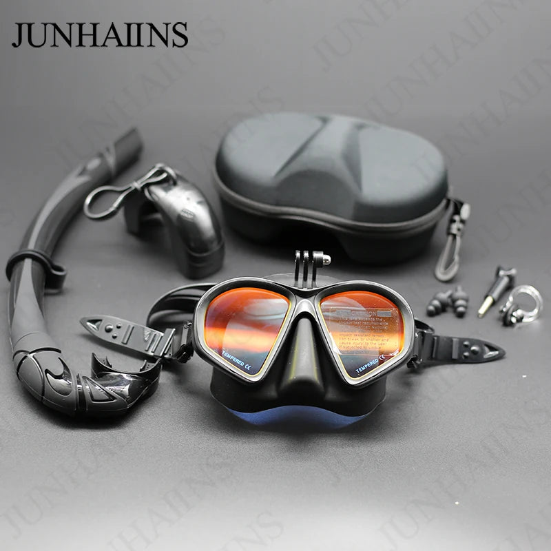 Wet GoPro Diving Mask – Low Volume Freedive Mask with Camera Mount