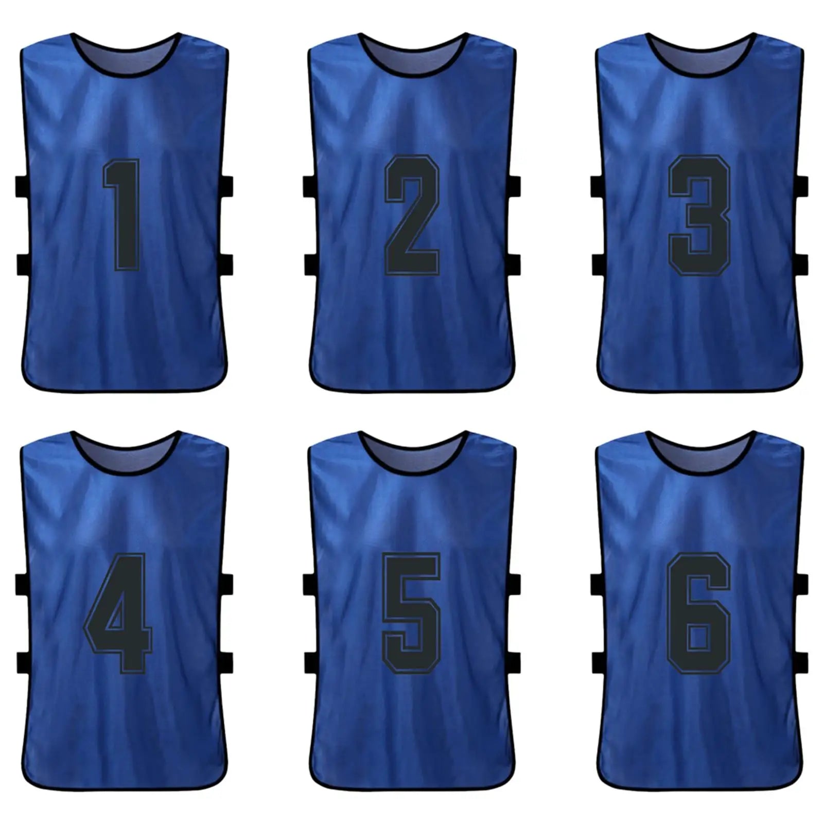 6/12PCS Kids’ Sports Pinnies – Quick-Dry Training Jerseys