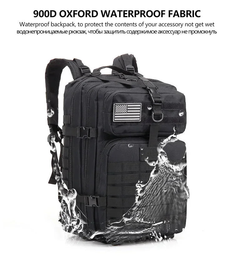 30/50L Tactical Backpack – Outdoor Survival & Hiking Molle Pack