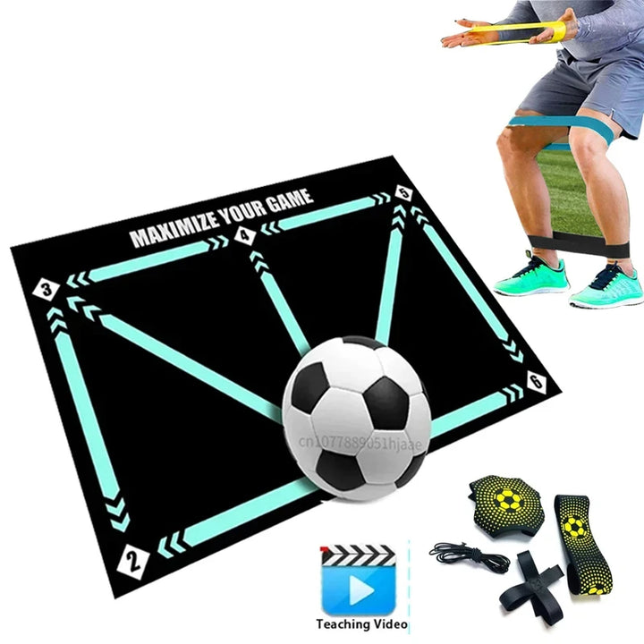 90cm Foldable Football Training Mat – Non-Slip Indoor/Outdoor