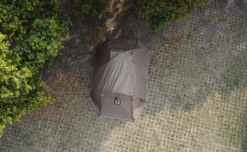 2-Person Fireproof Winter Tent – Waterproof 4-Season Dome with Stove Jack