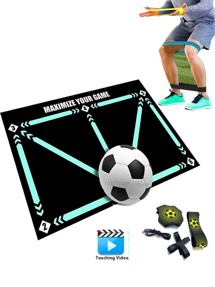 90cm Foldable Football Training Mat – Non-Slip Indoor/Outdoor