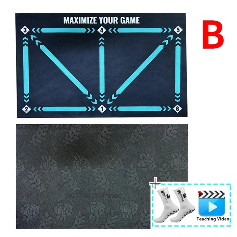 90cm Foldable Football Training Mat – Non-Slip Indoor/Outdoor