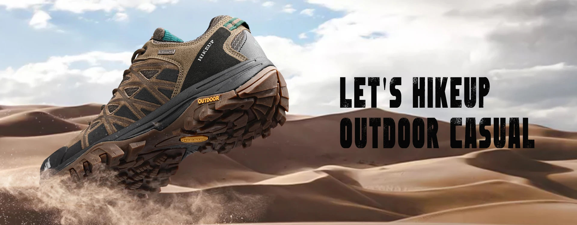 HIKEUP Men’s Hiking Shoes – Breathable Outdoor Trekking Sneakers