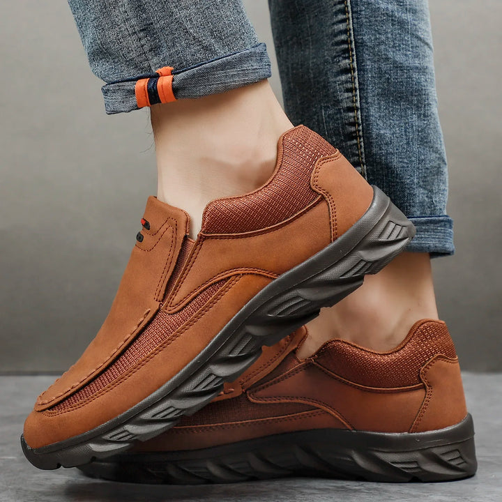 2024 Men’s Leather Casual Shoes – Breathable Loafers & Sneakers