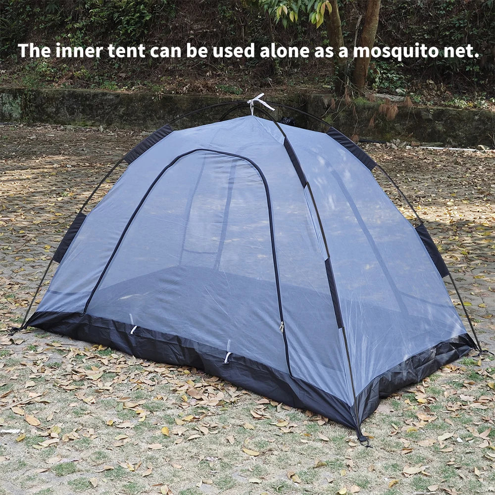 2-Person Fireproof Winter Tent – Waterproof 4-Season Dome with Stove Jack