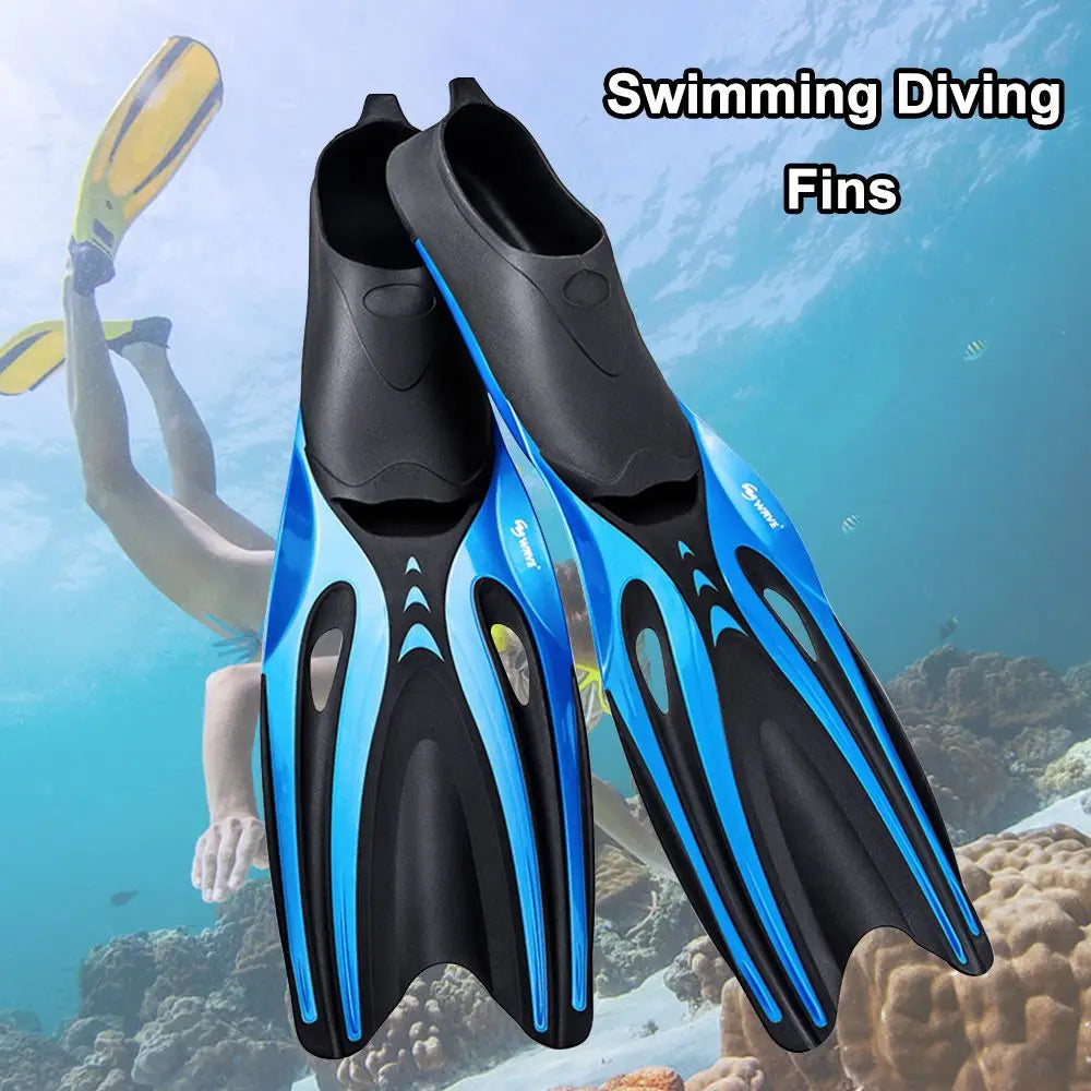Adult Swimming & Diving Fins – Non-Slip Flexible Snorkel Flippers