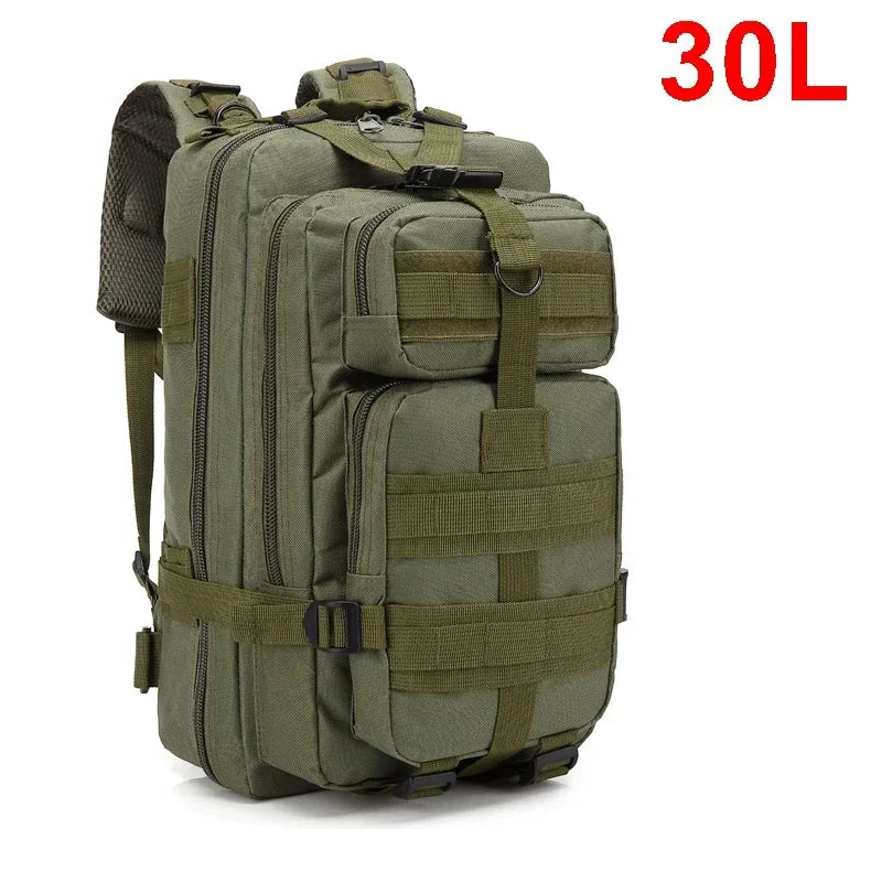 30/50L Tactical Backpack – Outdoor Survival & Hiking Molle Pack