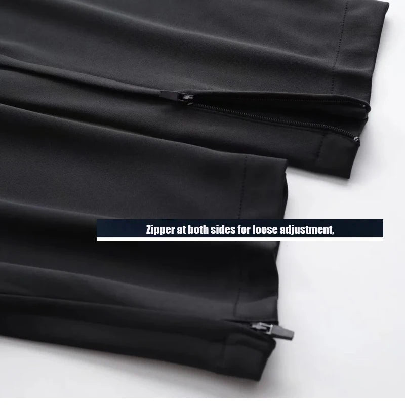 Men’s Sports Running Pants – Zipper Pocket Training Trousers
