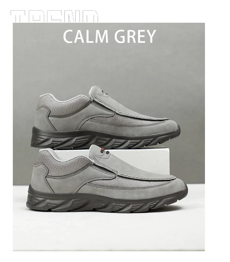 2024 Men’s Leather Casual Shoes – Breathable Loafers & Sneakers