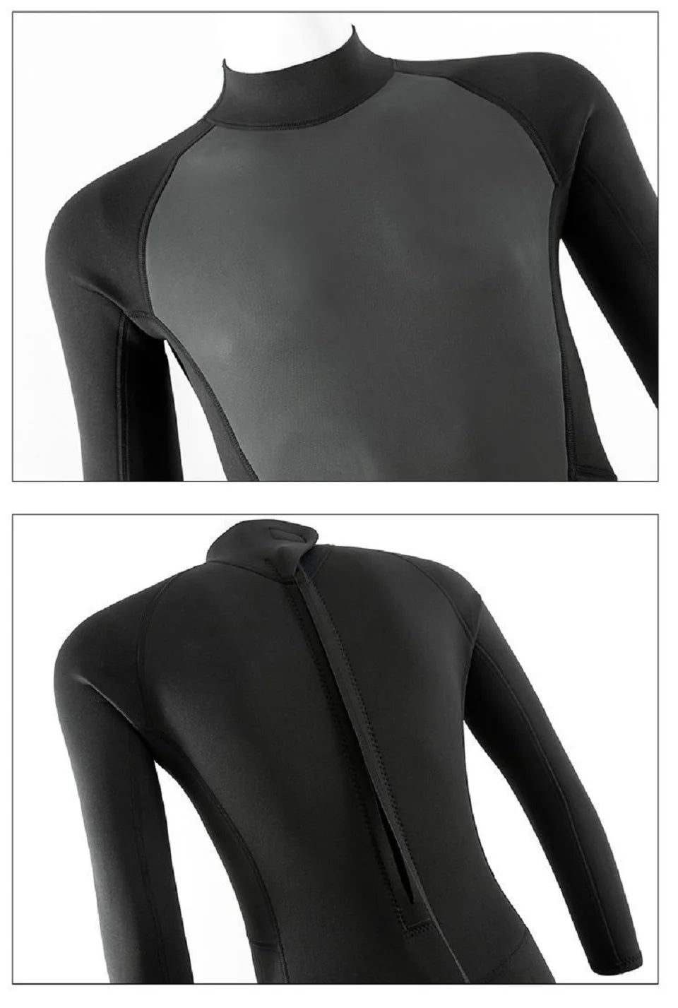3mm/2mm Neoprene Wetsuit – Full Body Thermal Diving & Water Sports Suit