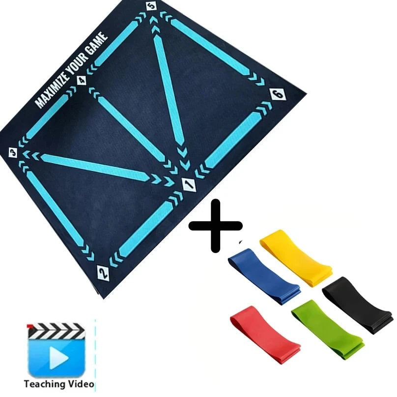 90cm Foldable Football Training Mat – Non-Slip Indoor/Outdoor