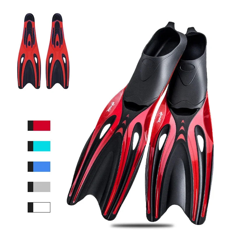 Adult Swimming & Diving Fins – Non-Slip Flexible Snorkel Flippers