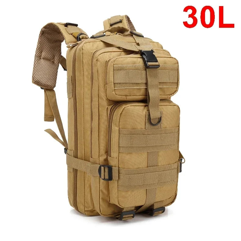 30/50L Tactical Backpack – Outdoor Survival & Hiking Molle Pack