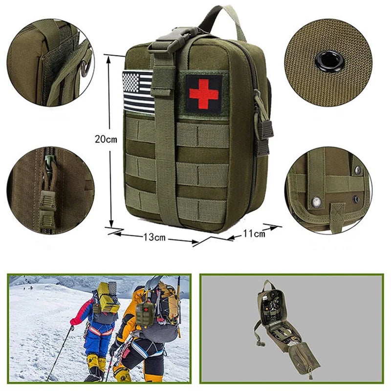 Survival First Aid Kit – Full Molle Emergency Trauma Bag