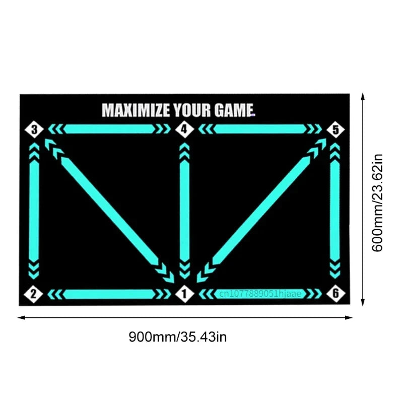 90cm Foldable Football Training Mat – Non-Slip Indoor/Outdoor