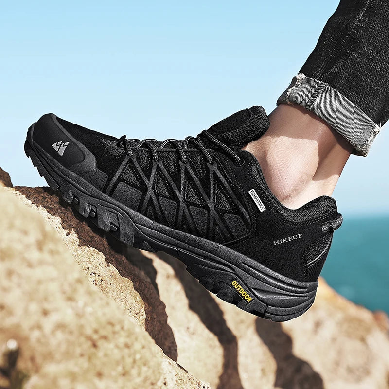 HIKEUP Men’s Hiking Shoes – Breathable Outdoor Trekking Sneakers