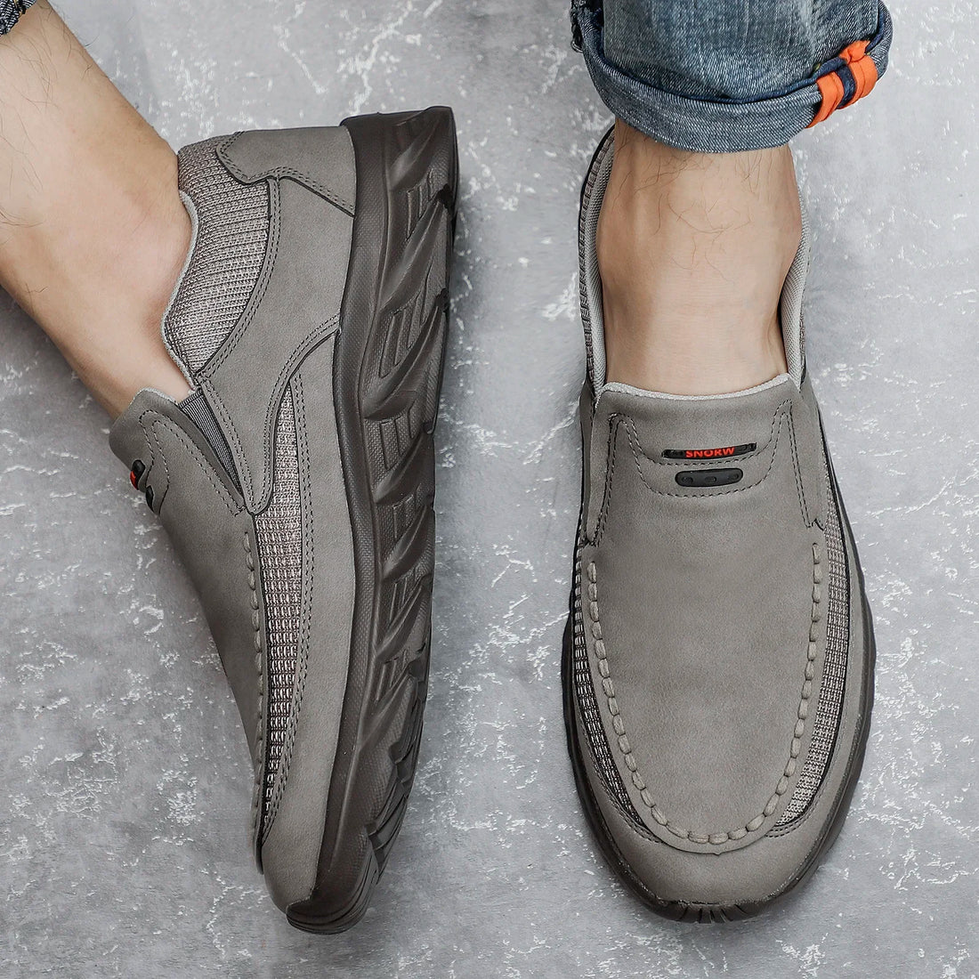2024 Men’s Leather Casual Shoes – Breathable Loafers & Sneakers