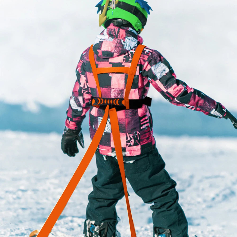 Adjustable Kids Ski Training Harness – Safety Belt with Traction Rope