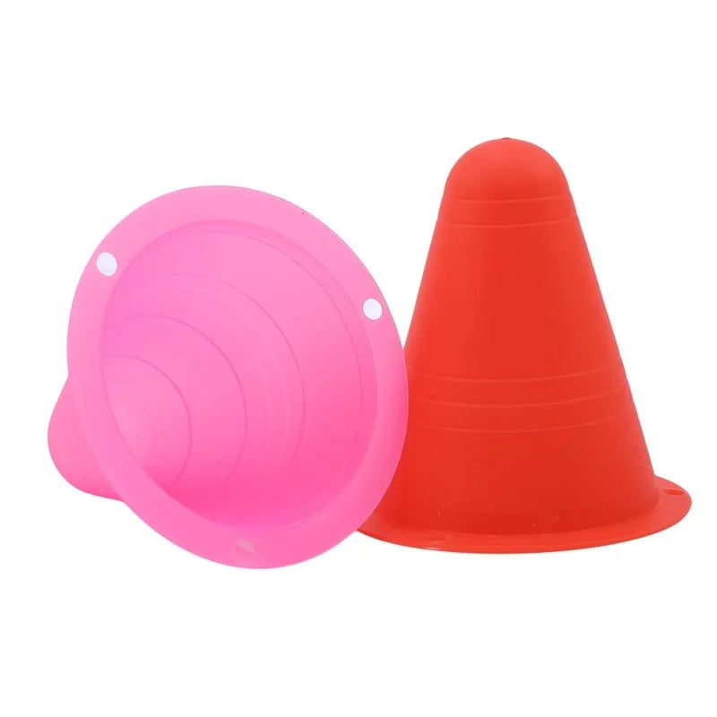 10PCS Football Training Marker Cones – Sports Practice Equipment