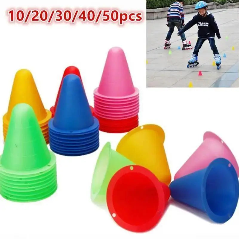 10PCS Football Training Marker Cones – Sports Practice Equipment