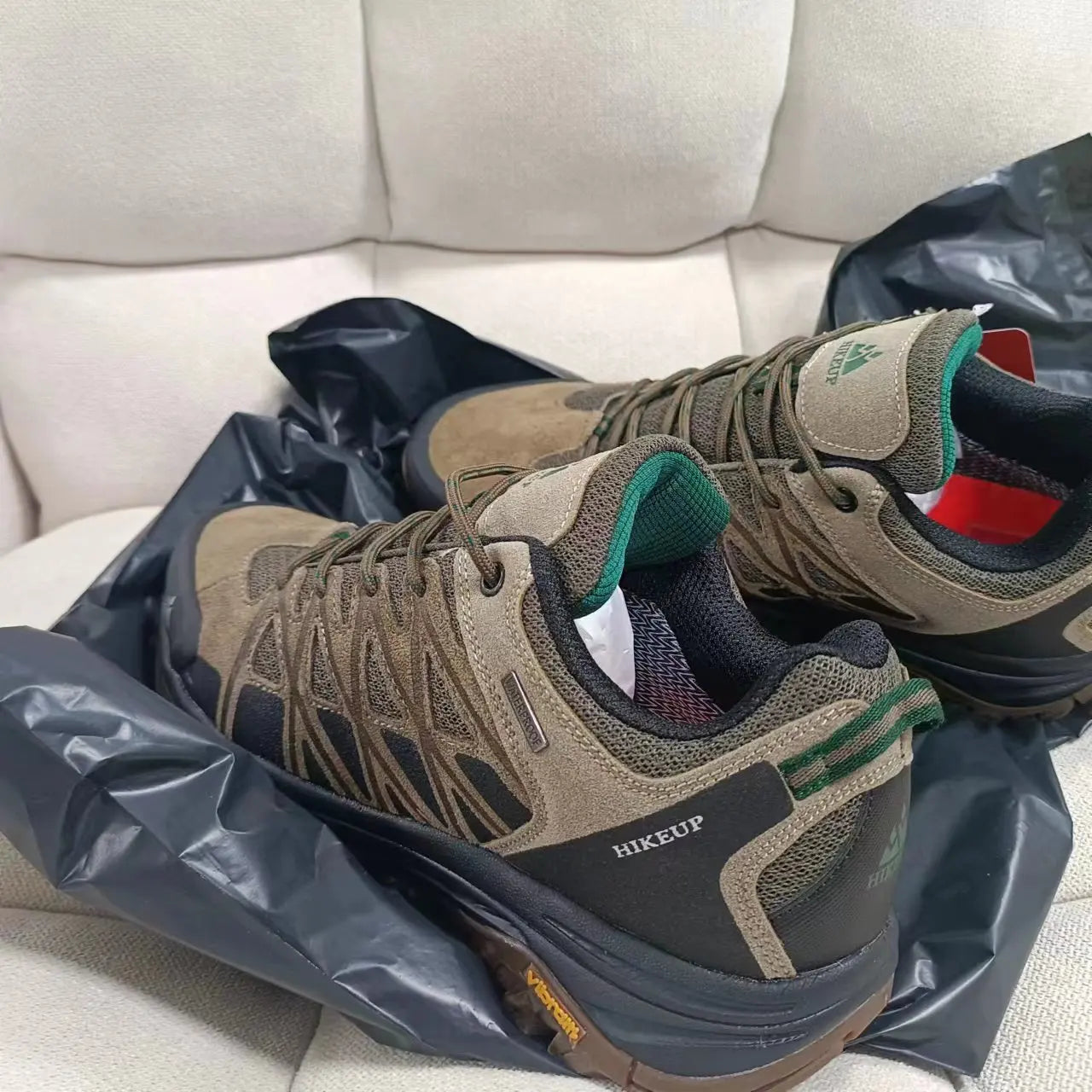 HIKEUP Men’s Hiking Shoes – Breathable Outdoor Trekking Sneakers