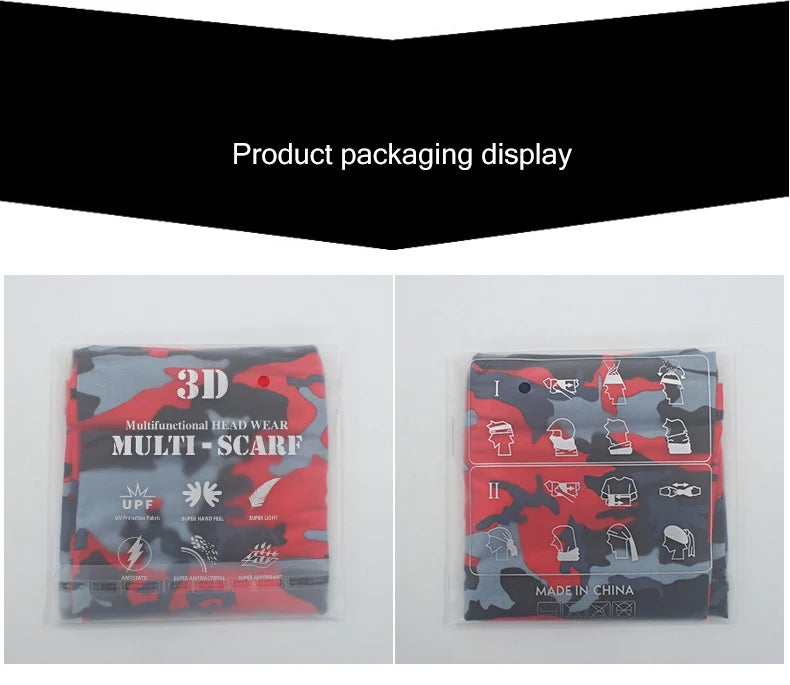 Outdoor Sport Bandana Neck Gaiter – Tactical Tube Scarf Face Cover