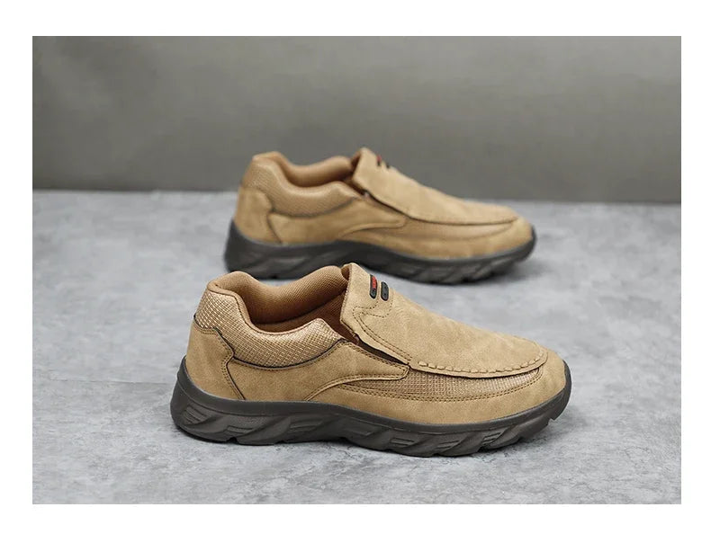 2024 Men’s Leather Casual Shoes – Breathable Loafers & Sneakers