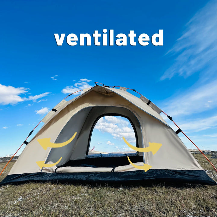Automatic Pop-Up Outdoor Tent – Rain & Sun Protection for 4 People