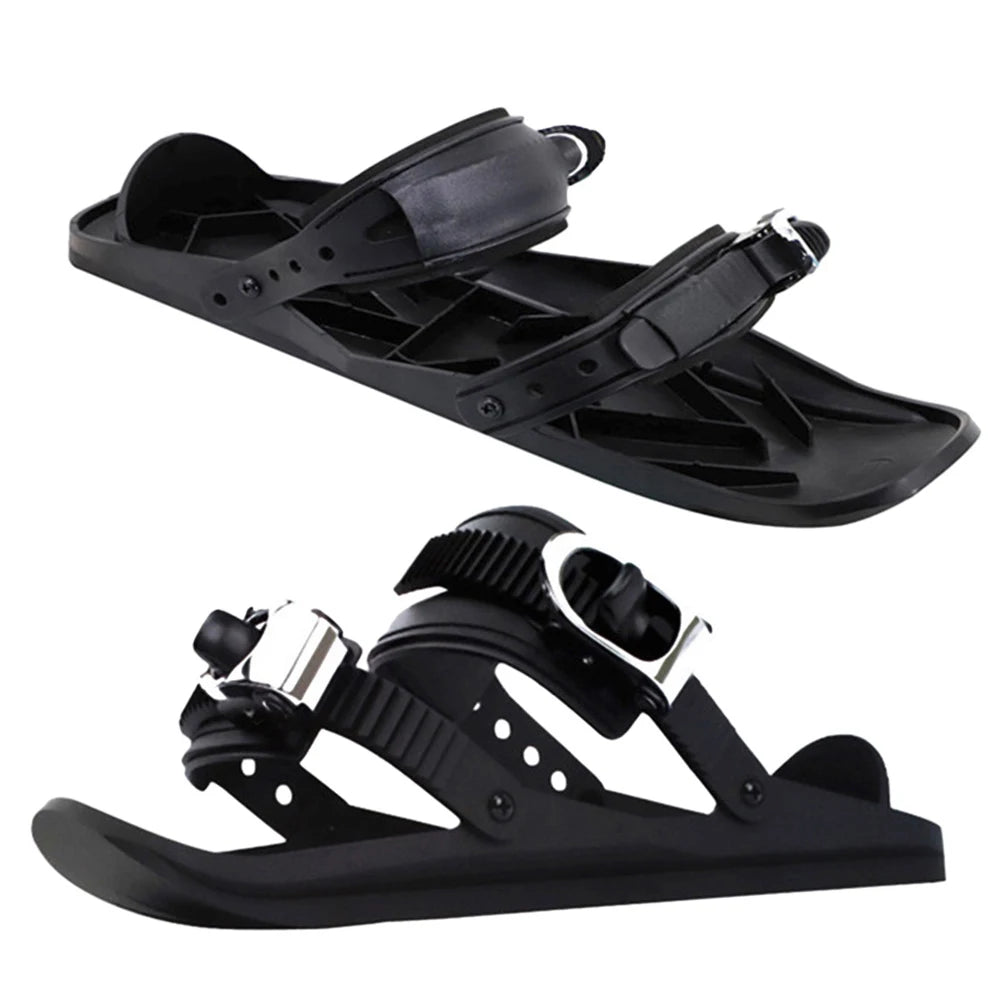 Mini Short Ski Skates – Adjustable Skiboards Boots for Winter Outdoor Sports