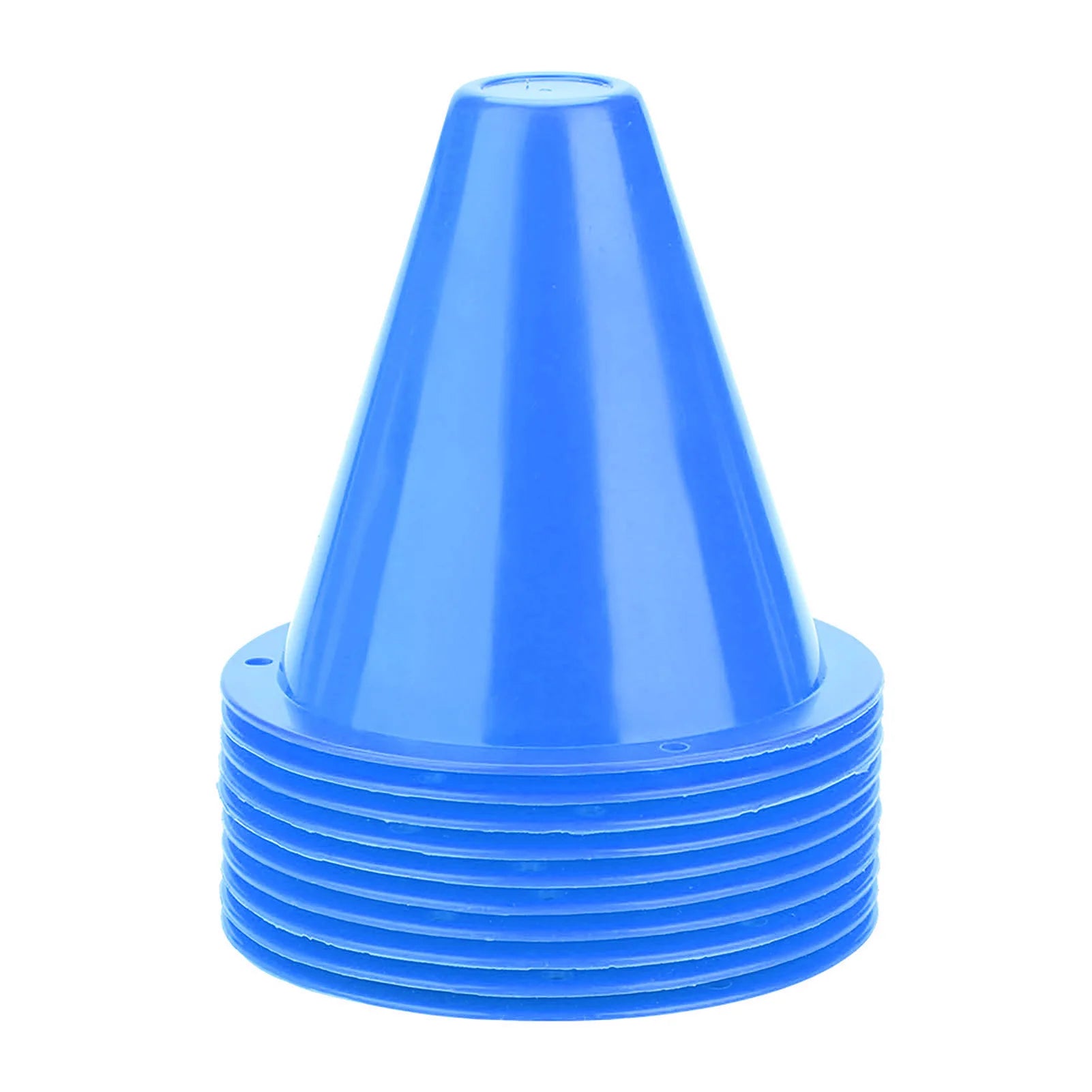 10Pcs Soccer Training Cones – Plastic Football Marker Barriers