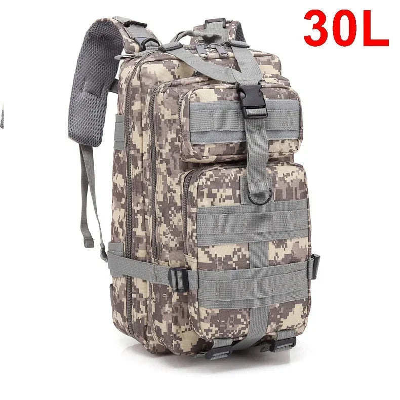 30/50L Tactical Backpack – Outdoor Survival & Hiking Molle Pack