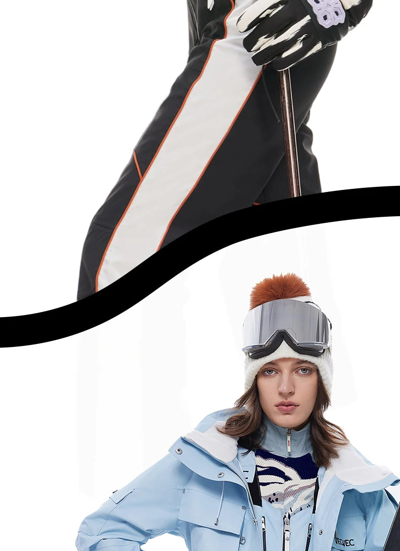 VECVEC Women’s Ski Jacket – Warm, Waterproof & Windproof Freestyle Coat